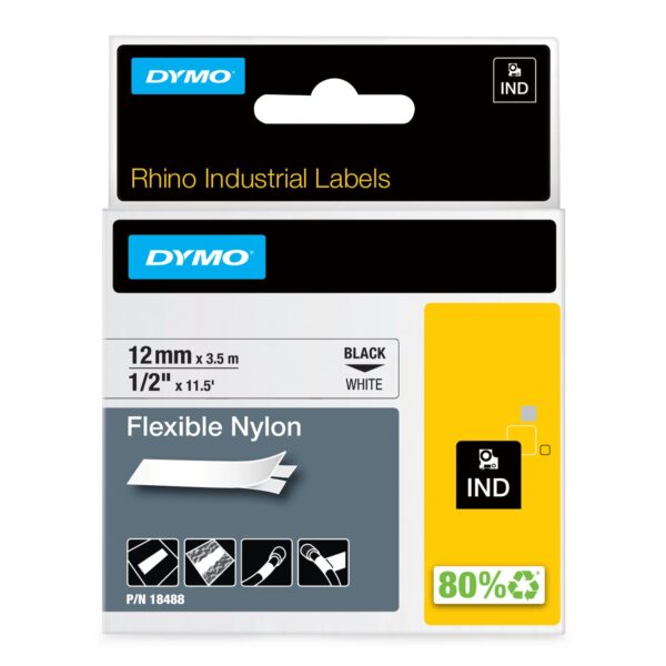 Rhino Nylon Tape 12mm x 4m WH