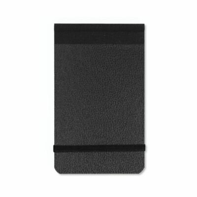 Silvine Elastic Band Book Black PK12
