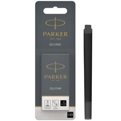 Parker Quink Long Ink Refill BK PK10
