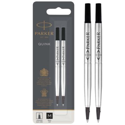 Quink Roller Ball refill Med BK PK2