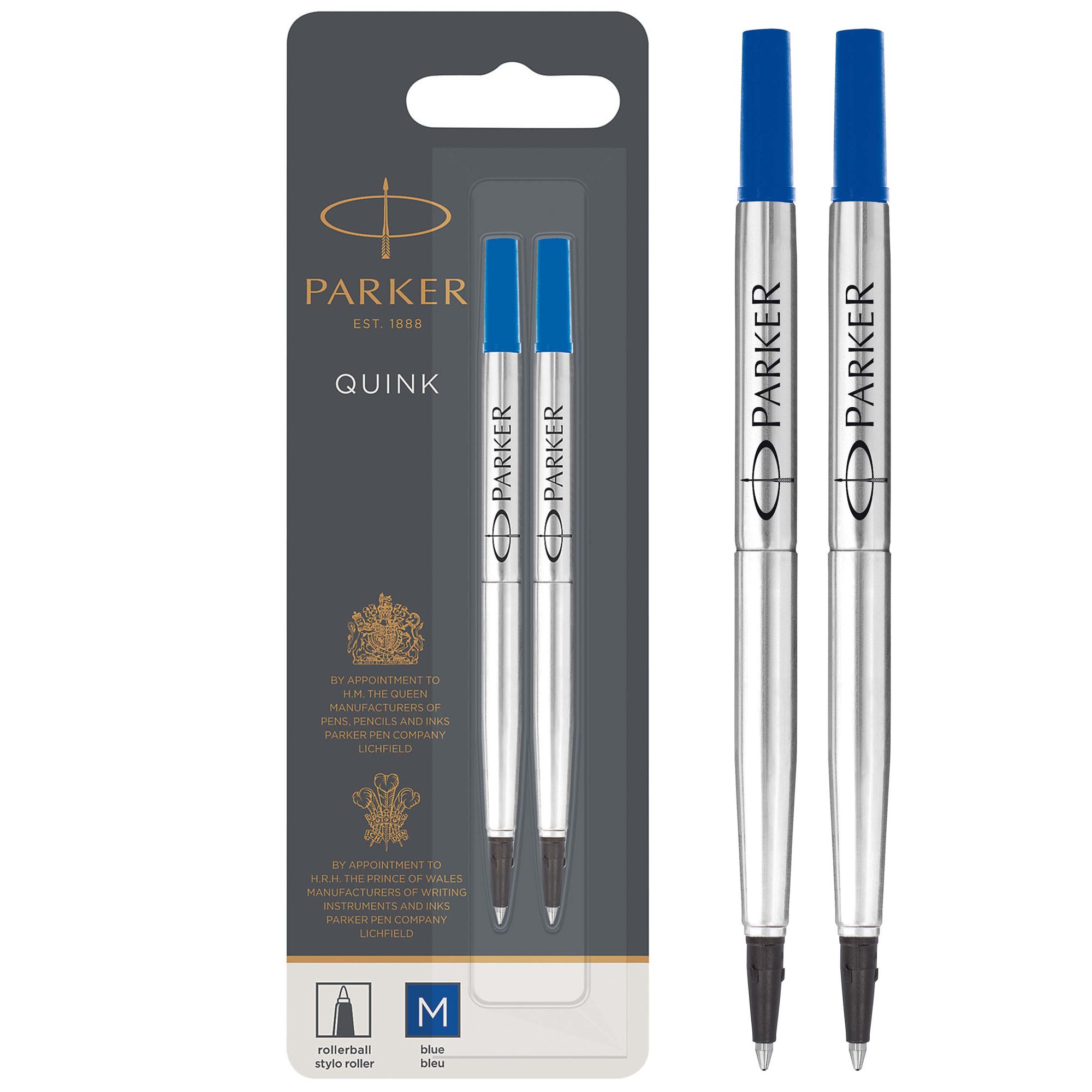 Parker Quink Rollerball BL Refill PK2