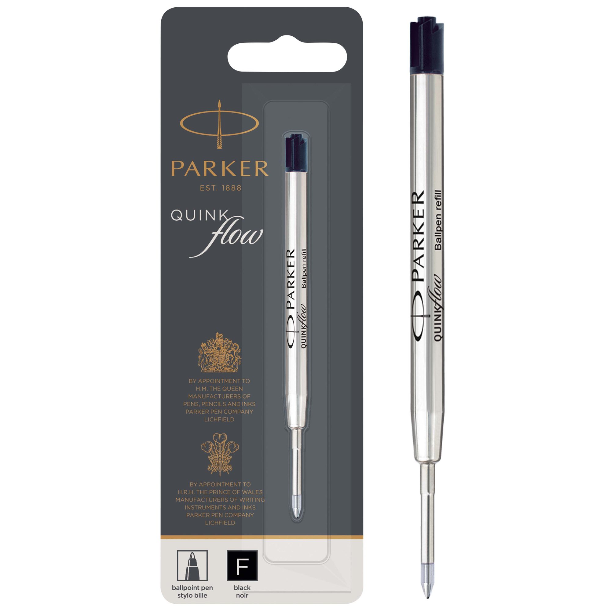 Quinkflow Ball refill Fine BK PK1