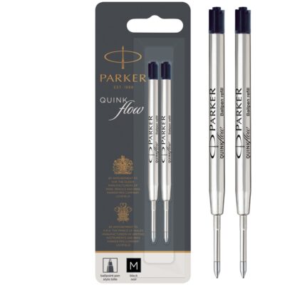 Parker Ball Pen Refill Med BK PK2