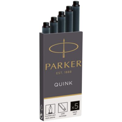 Quink Cartridge Permanent BK PK5