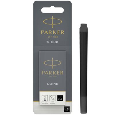 Parker Long Refill Cartridge BK PK5