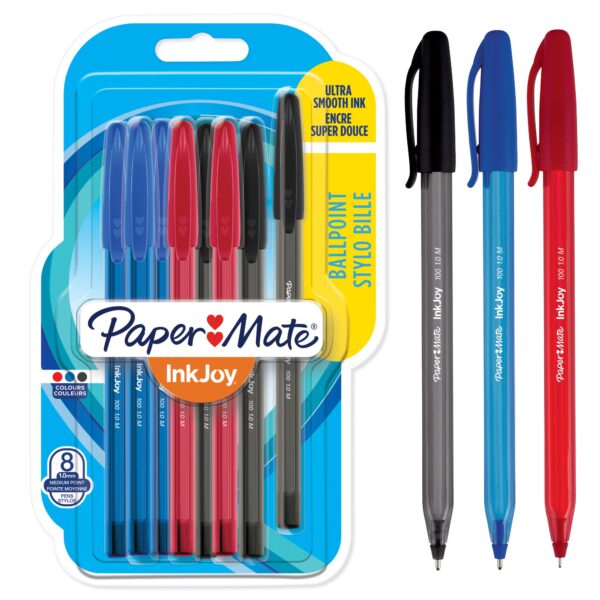PaperMate InkJoy 100 CAP AsstPK8