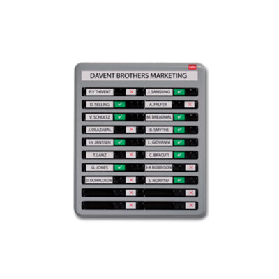 Nobo In-Out Board 10 Names GY
