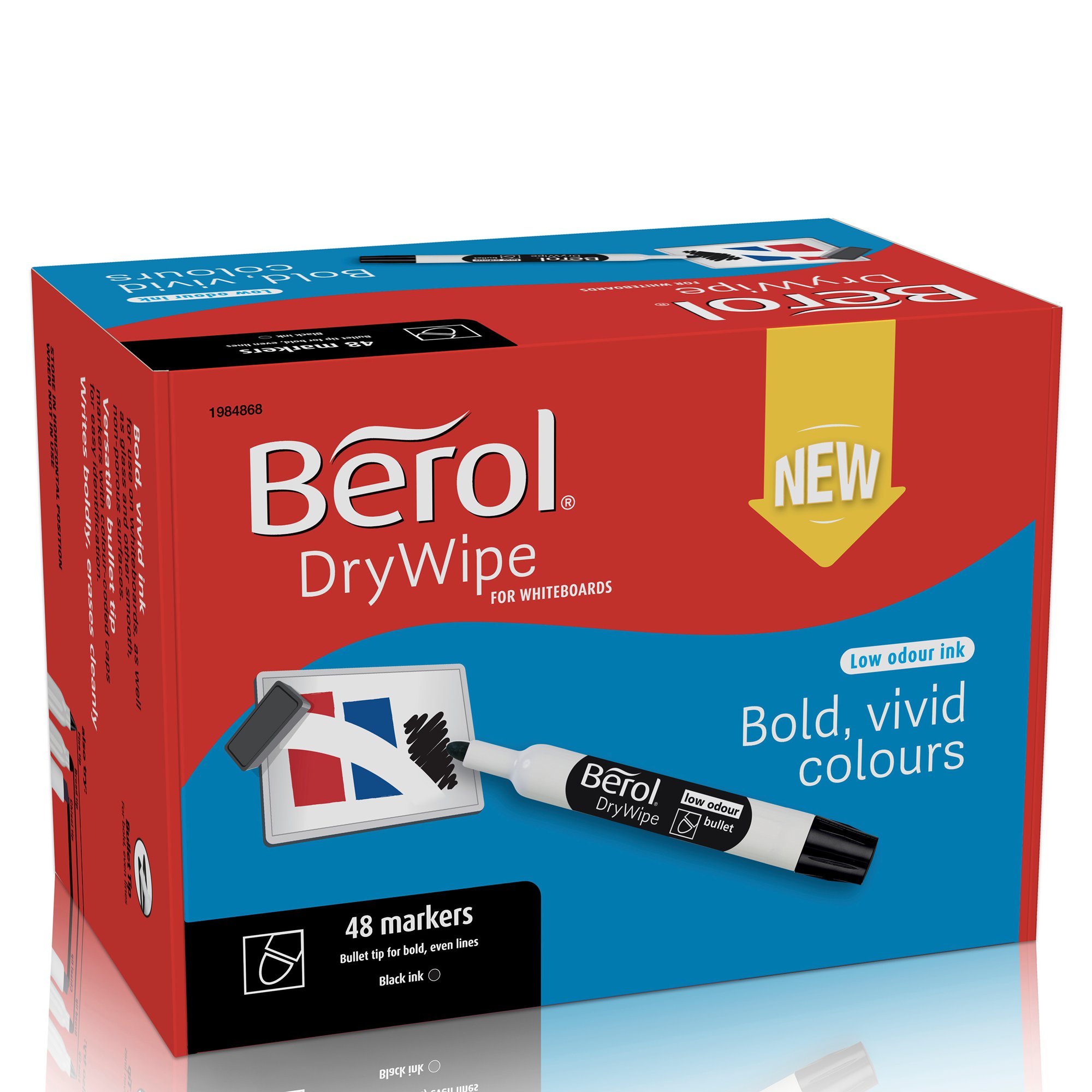 Berol WB Marker BT BK PK48