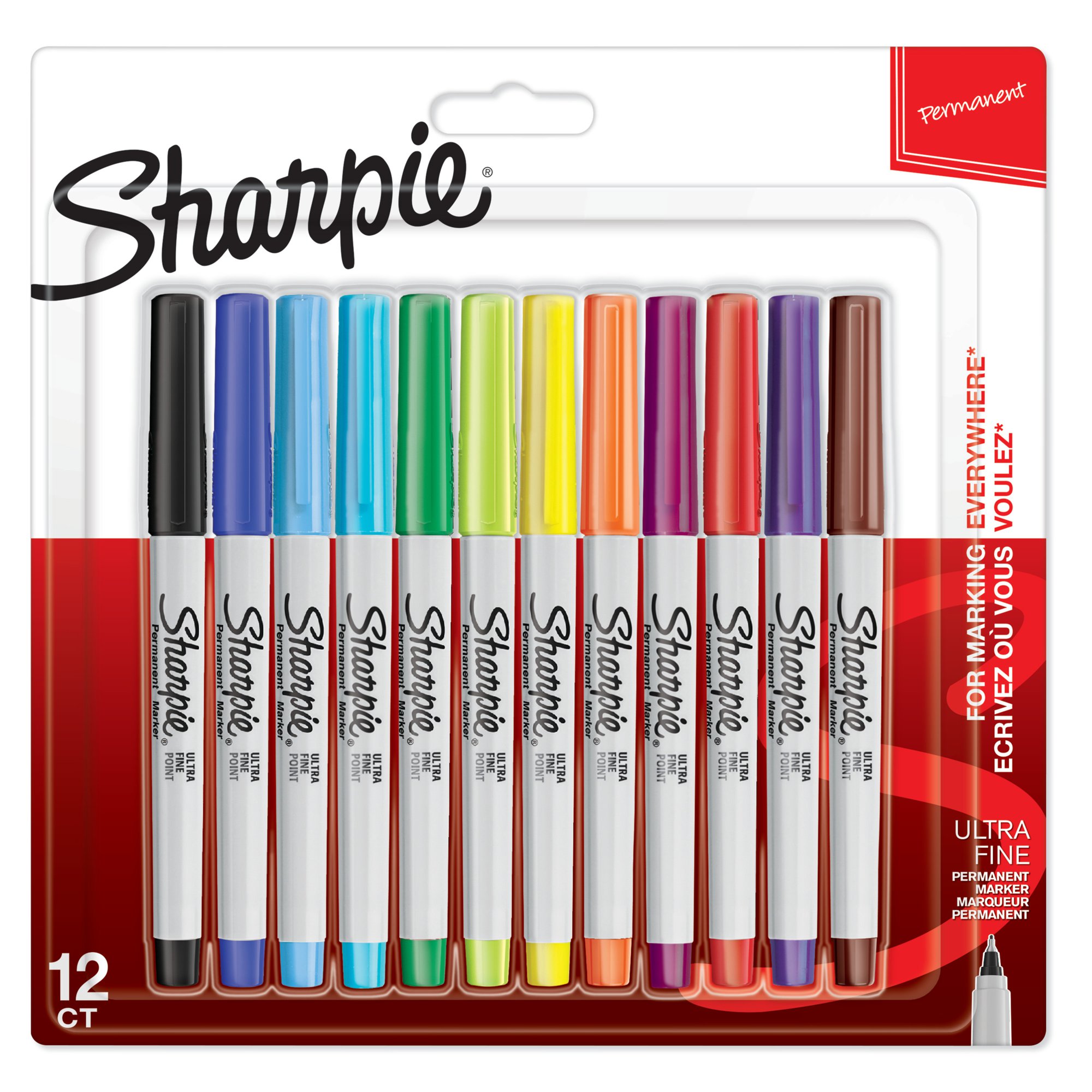 Sharpie Ultra Fine Point ASST PK12