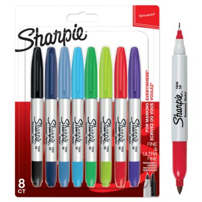 Sharpie Twin Tip Assorted PK8