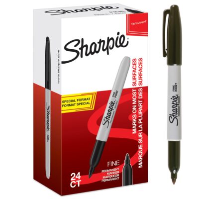 Sharpie Marker Fine Black PK24