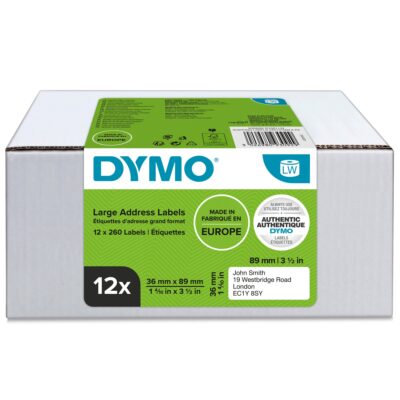 Dymo Large Address Label 36x89 PK12