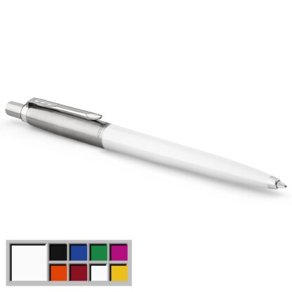 Parker Jotter White Barrel BL Ink Pen