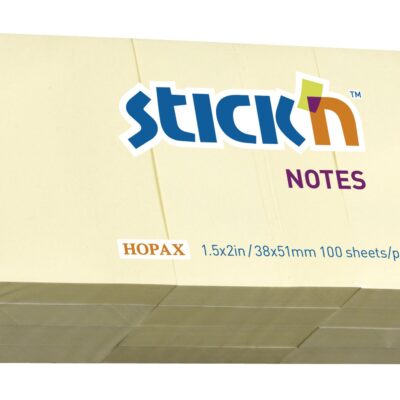 ValueX Sticky Notes 38x51mm Yellow PK12
