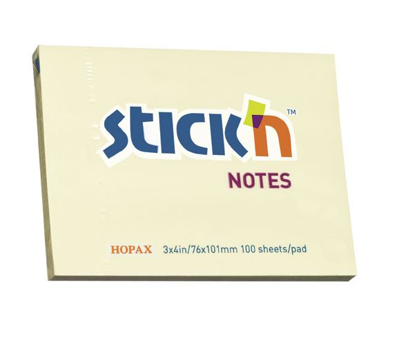 ValueX Sticky Notes 76x101mm Yellow PK12