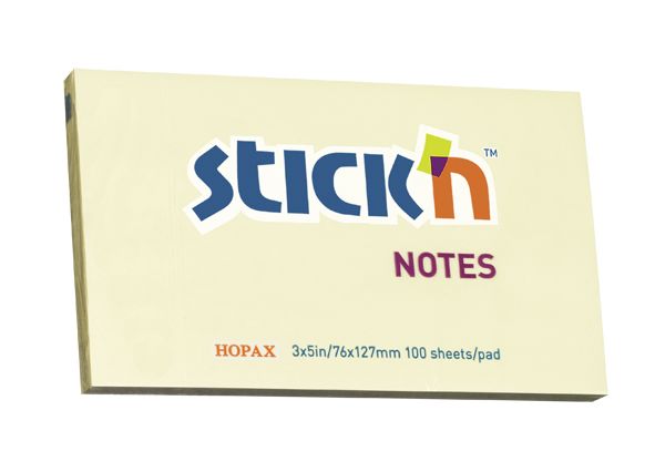 ValueX Sticky Notes 76x127mm Yellow PK12