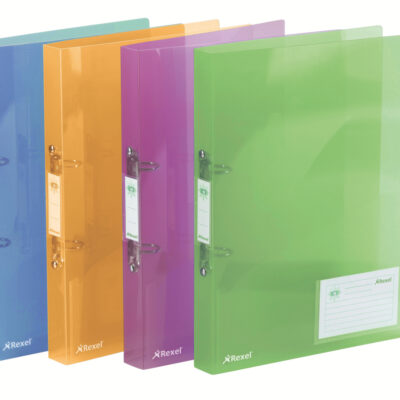 Rexel A4 ICE 2R Binder 25mm Asst PK10