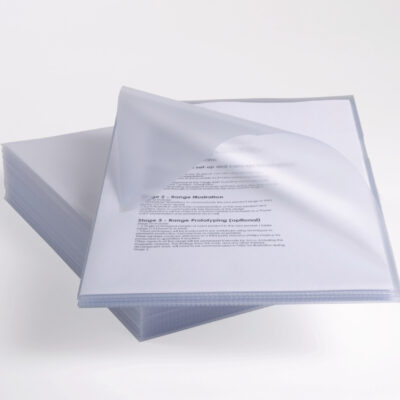 Rexel Anti Slip Folders Clear PK25
