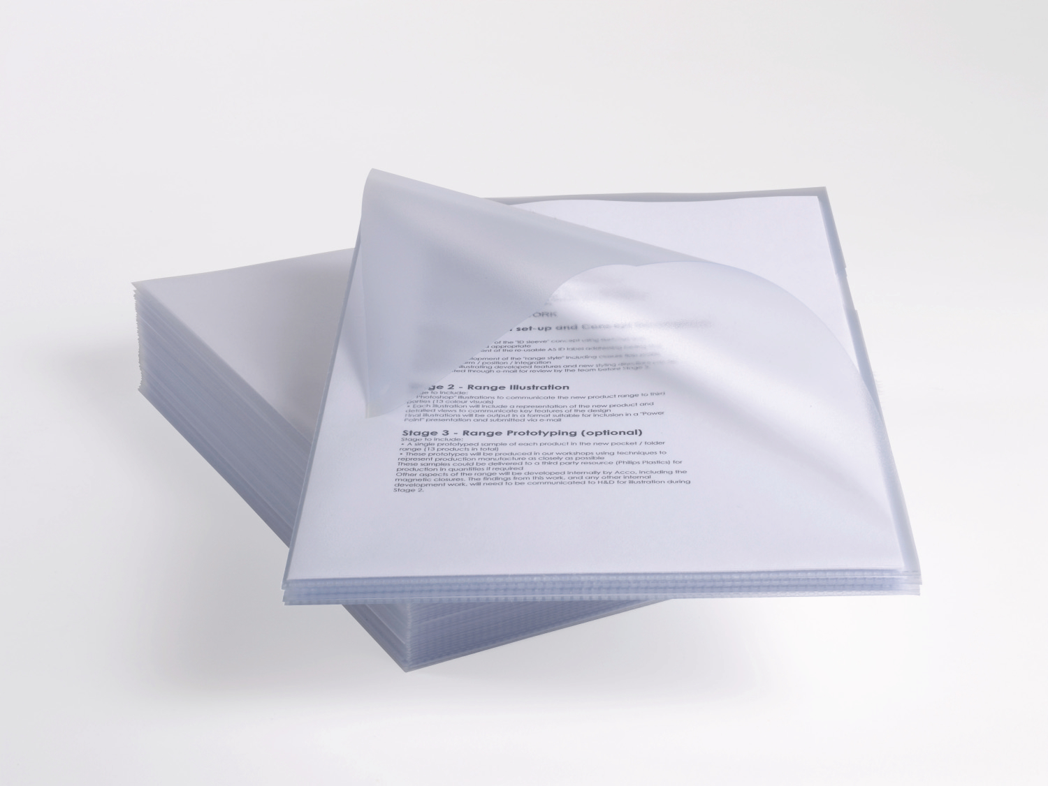 Rexel Anti Slip Folders Clear PK25