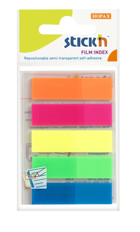 ValX Film Indexes 12mm 125Tabs Neon Cls