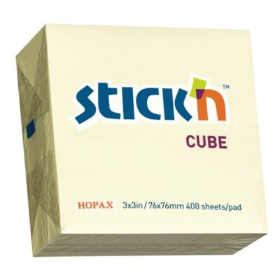 ValX Sticky Notes Cube 76x76mm Pastel YL