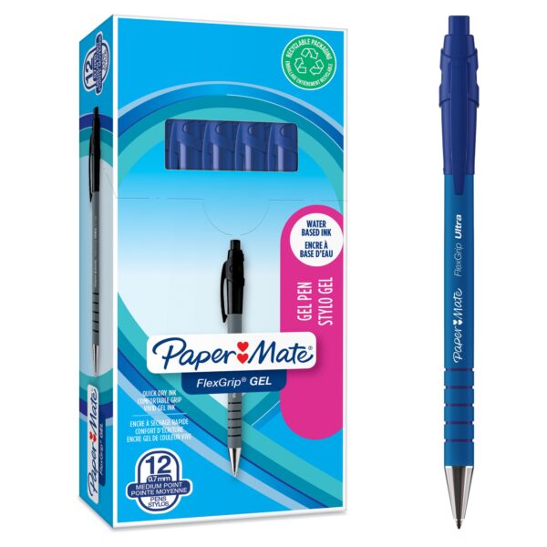 Paper Mate FlexGrip Gel BL PK12