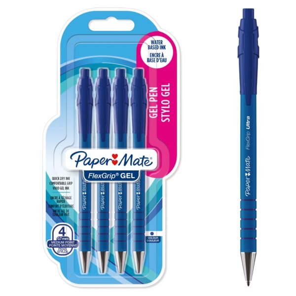 Paper Mate Flexgrip Gel BL PK4