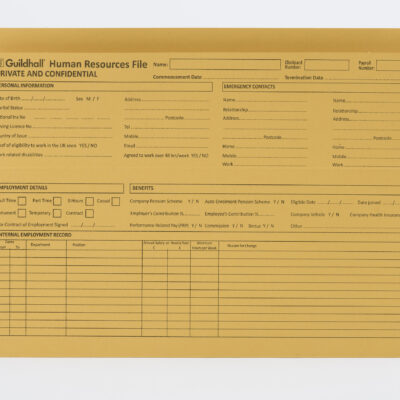 Guildhall Pre-printed HR File PK50