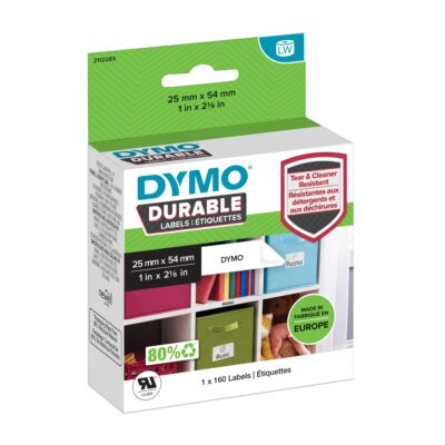 DYMO LW Drble 25X54 WT Poly PK160