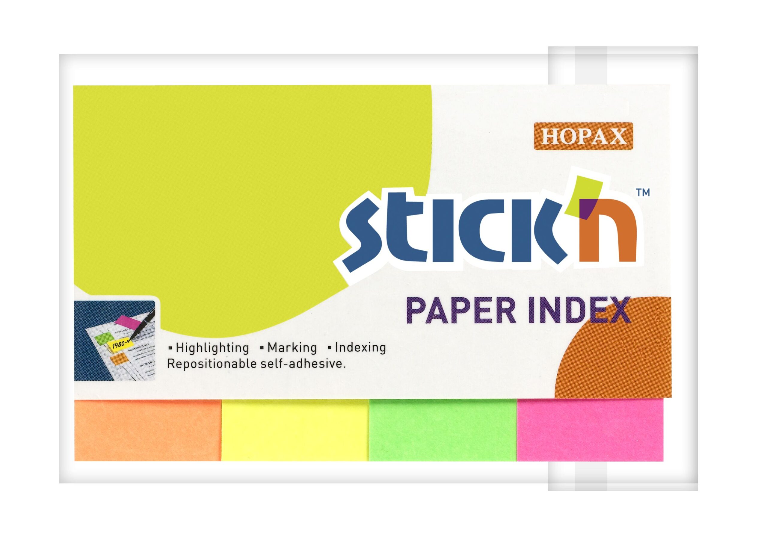 ValueX Neon Indexes 20mm 200 Tabs 4 Cls