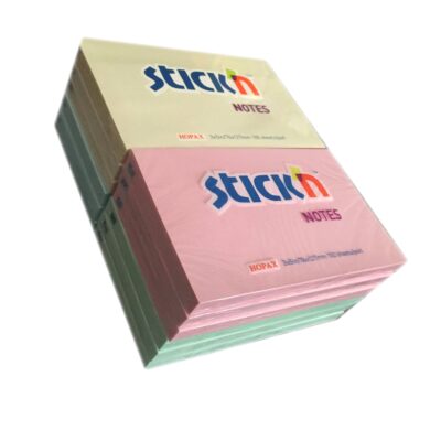 ValXSticky Notes76x127mmPastel Astd PK12