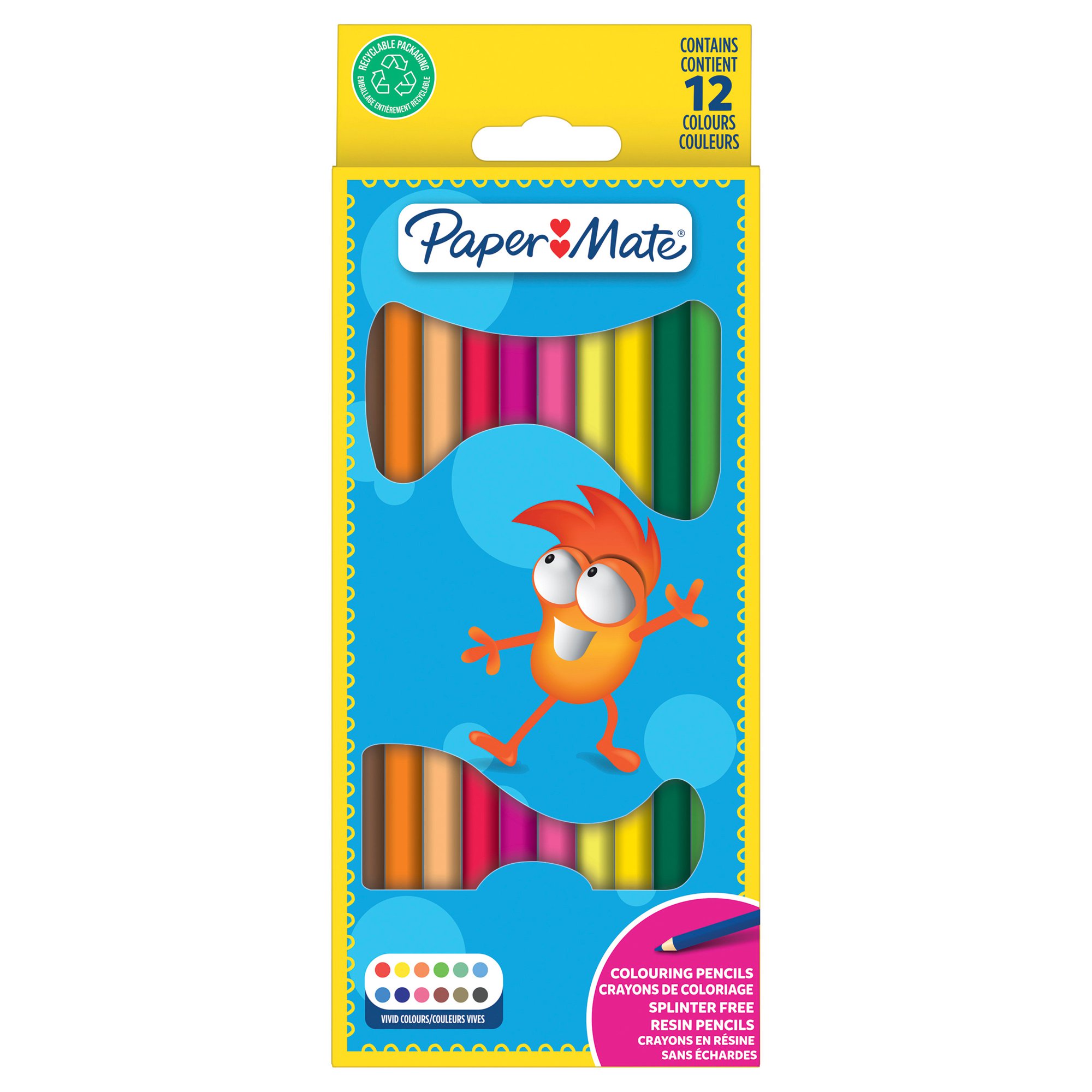 Paper Mate Colouring Pencil PK12