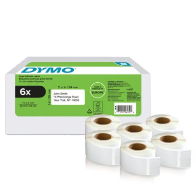 Dymo LW Ret Ad Label 25x54mm 6x500