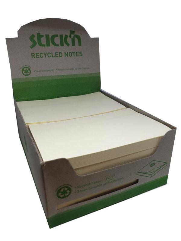 Stickn Recycled Notes 76x127mm PK12