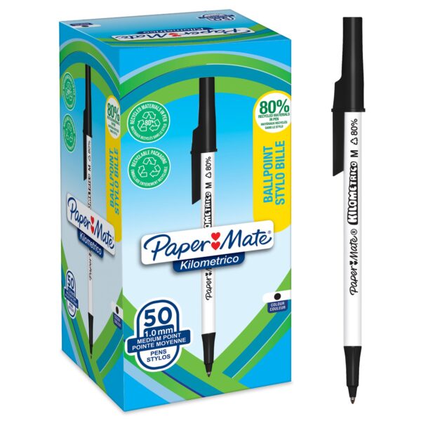 Paper Mate Kilometrico Ballpen BK PK50