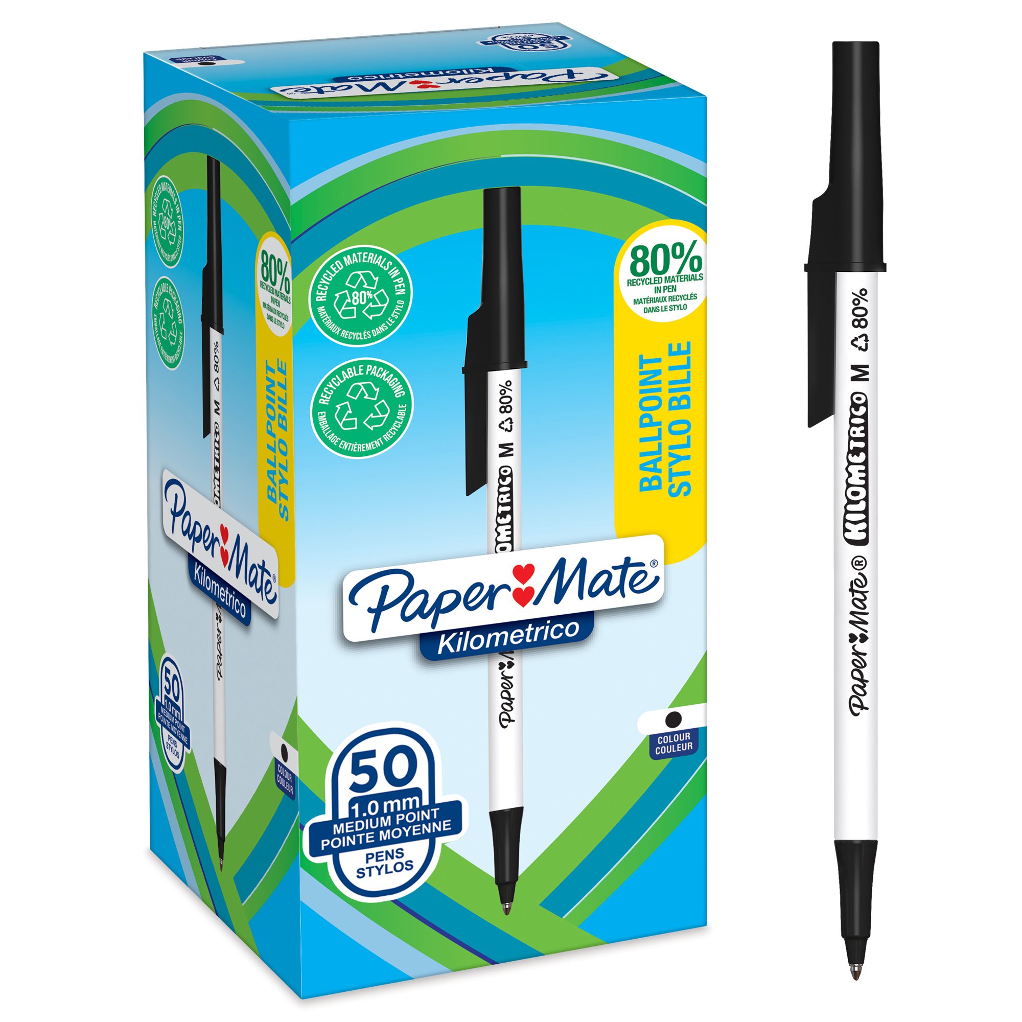 Paper Mate Kilometrico Ballpen BK PK50