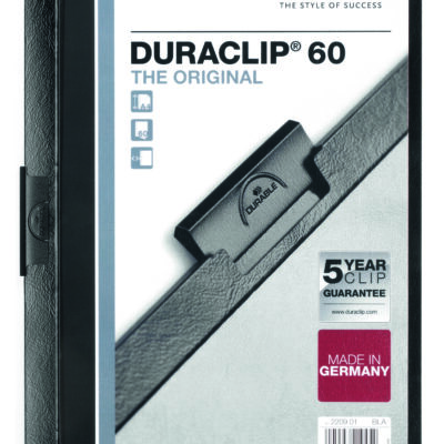 Duraclip 60 Report File 6mm A4 BK(PK25)