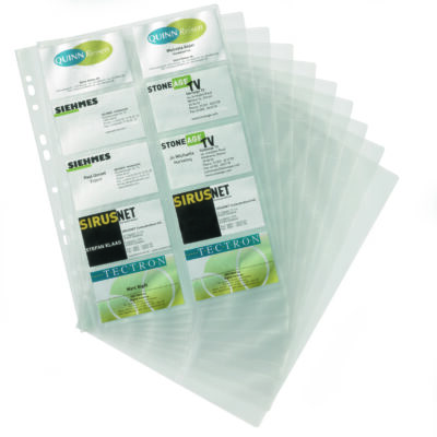 Visifix Refill for A4 Bus Card Alb PK10