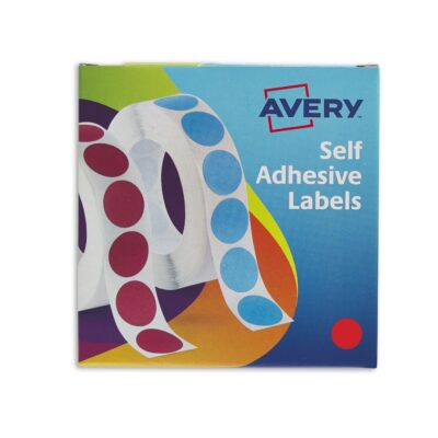 Avery 19mm Dia RD Labels in Disp PK1120
