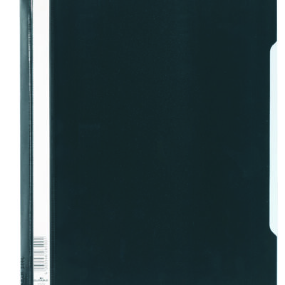 Clear View Rep Folder ExWide A4 BK PK50