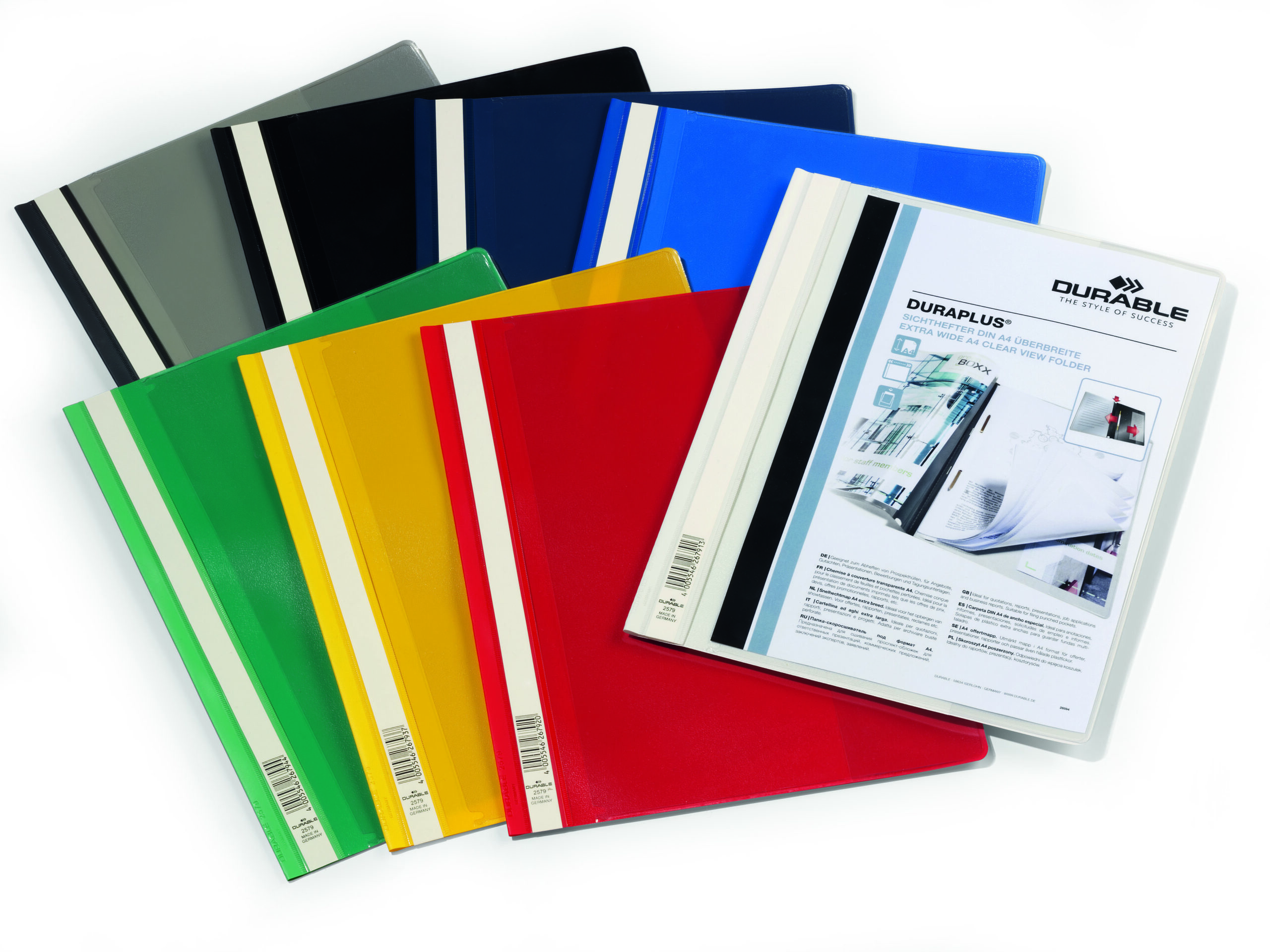 Durable DURAPLUS Folder A4 Ast Col PK25