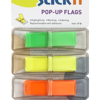 ValXPopUp Flags 12mm 160 Tabs 4 Neon Cls