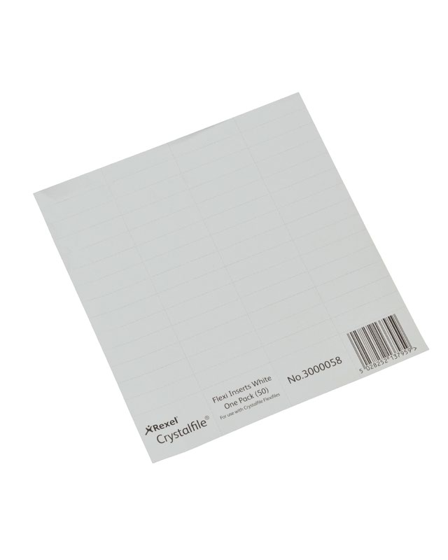 Rx Crystalfile Flexitab Inserts PK50