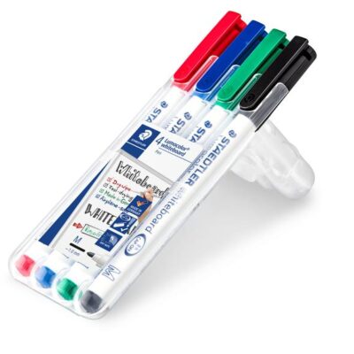 Whiteboard Marker Asst Bullet PK4