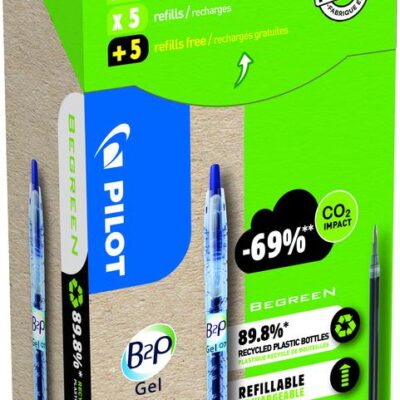 Pilot B2P Eco Gel 0.7 BL 10 Pens+Refills