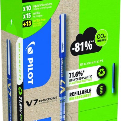 Pilot V7 Eco 0.7 BL 10 Pens+30 Refills