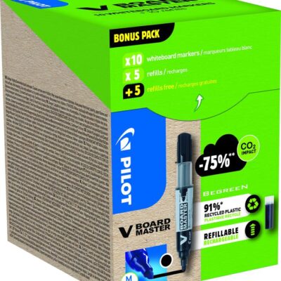Pilot VBoard Master BK 10Mrkr+10Refill