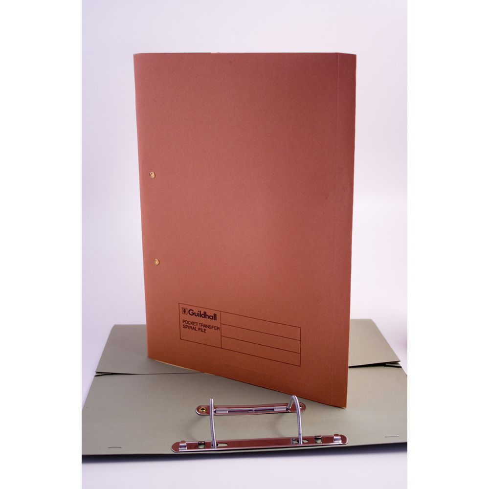 Ghall Trans Spring File Pocket OR PK25
