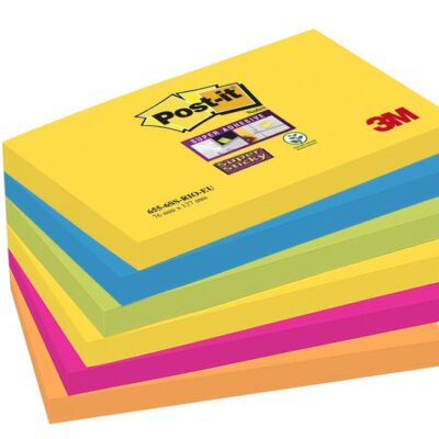 Post-it SS Notes 76x127mm Carnival PK6