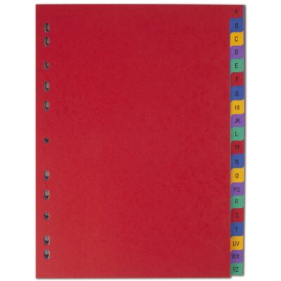 Elba Colour Pressboard Indices A4 A-Z